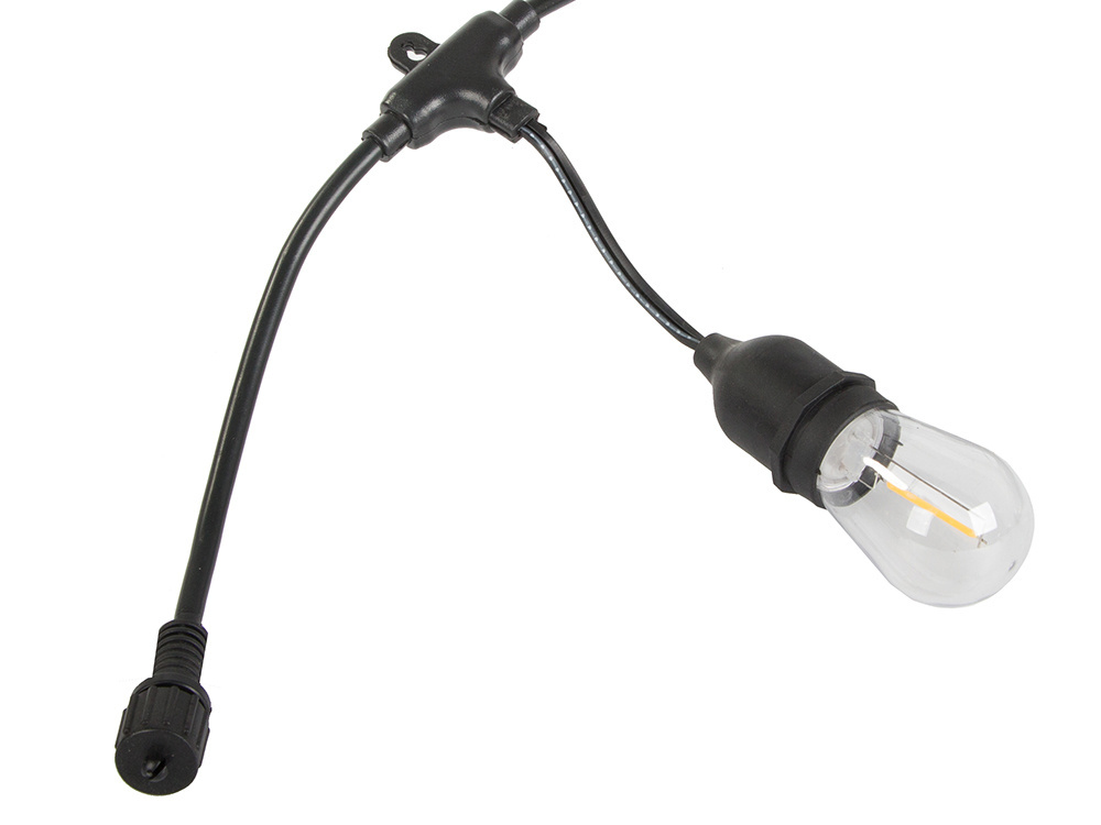 Lauko girlianda su 10 led lemputėmis e27, 10 m