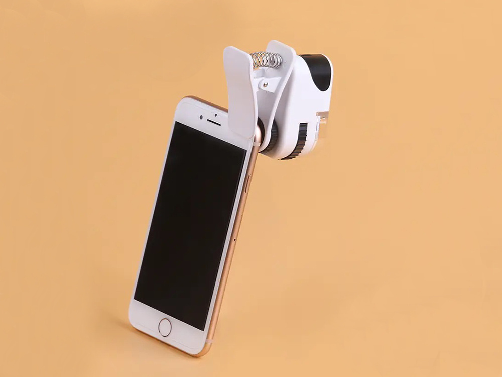 Mikroskopas telefonui su 60x priartinimu