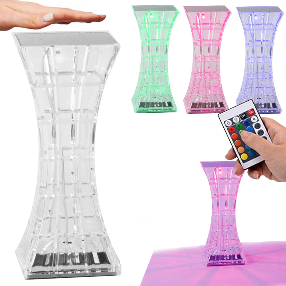 Stalinė led rgb stalinė lempa su pultu, 18 cm