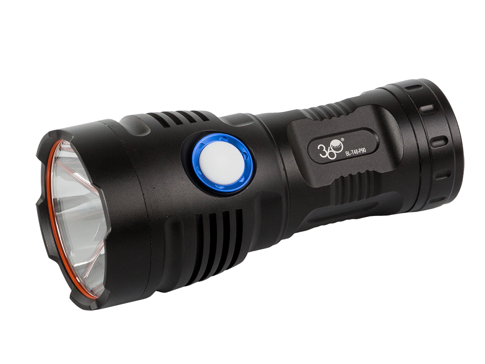 Taktinis žibintuvėlis bailong t48 su cree xhp90 ir cob led