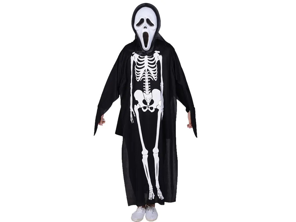 Kostiumas helovino skeletas 120 cm