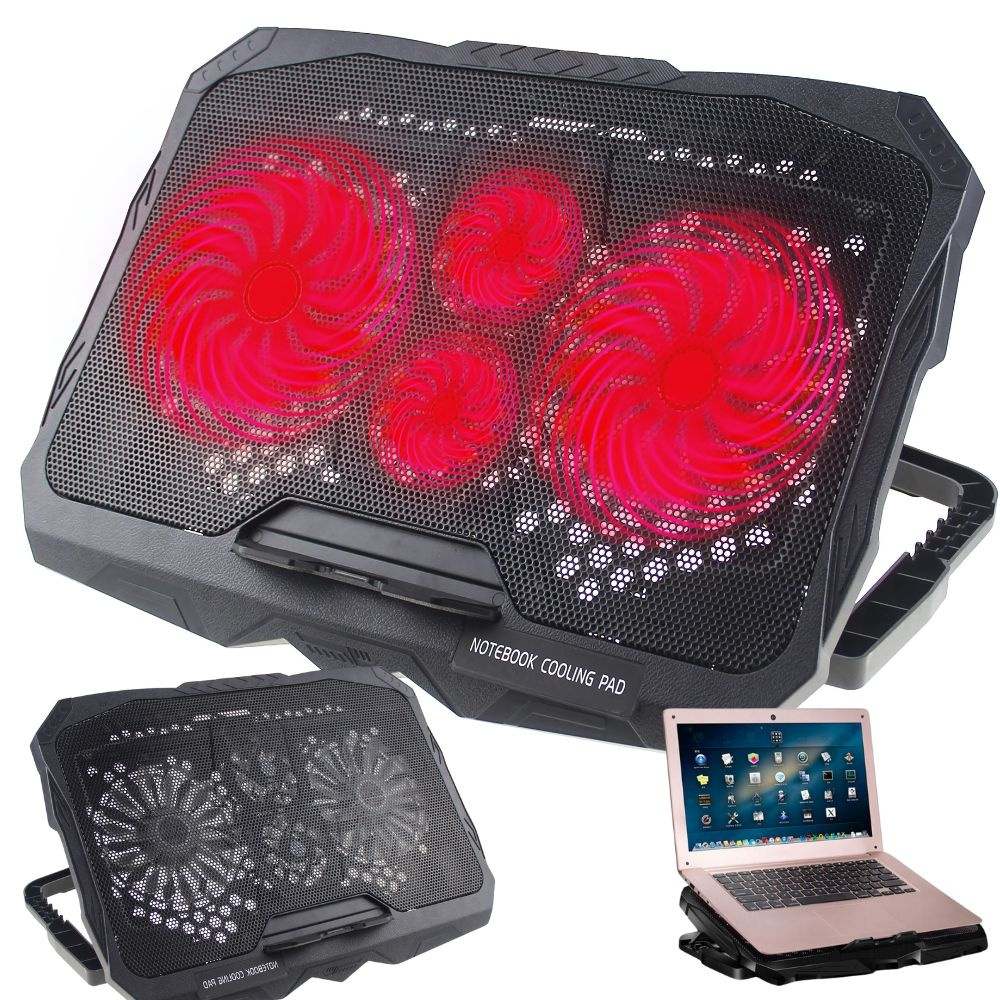 Nešiojamojo kompiuterio aušinimo stovas su led apšvietimu