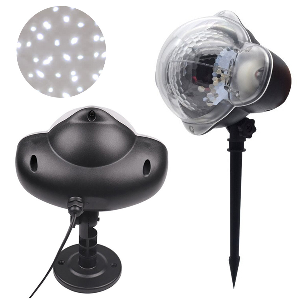 Led projektorius kalėdų apšvietimui su besisukančiu mechanizmu
