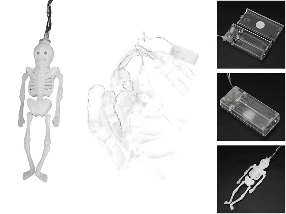Led girlianda su skeletais 2 m