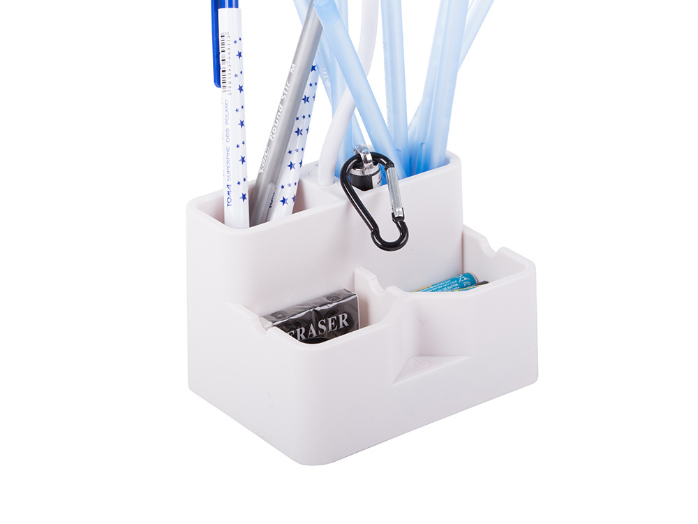Stalinė lempa su 24 led ir organizatoriumi, aukštis 35 cm, balta