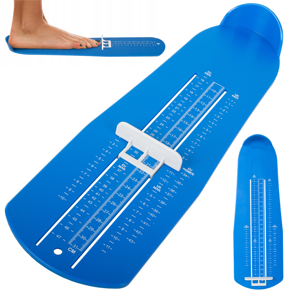 Pėdų matuoklis, 15-37 cm, mėlynas