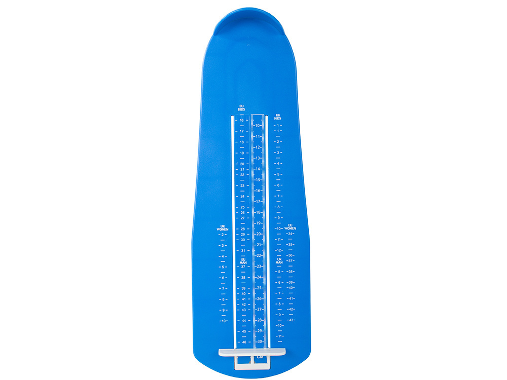 Pėdų matuoklis, 15-37 cm, mėlynas