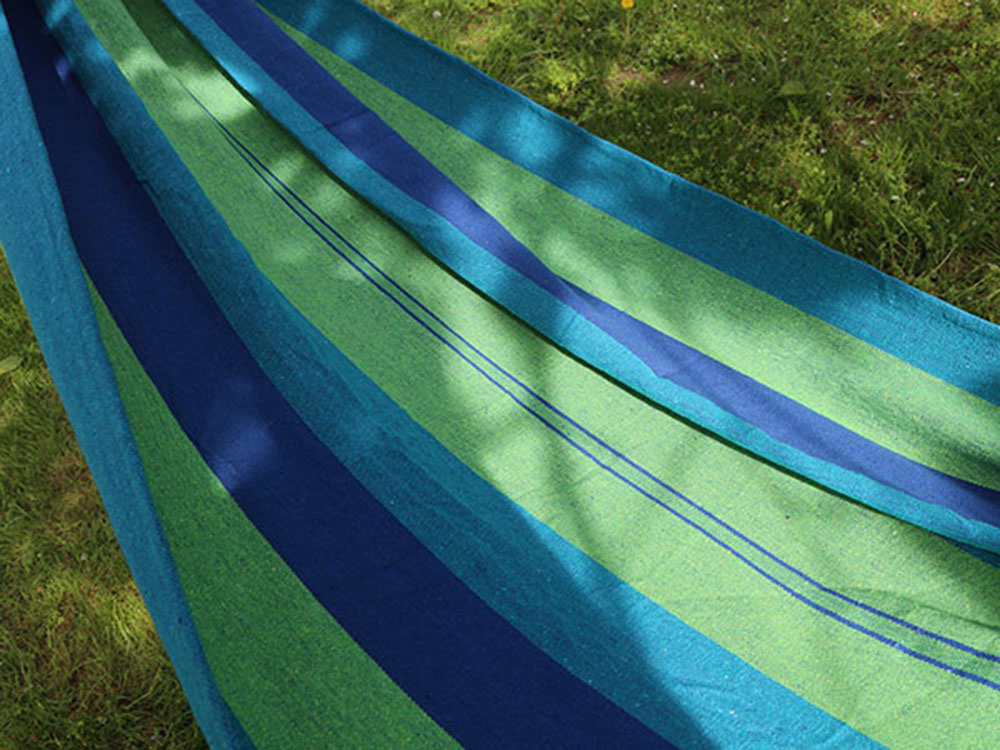Dvigubas sodo hamakas su dėklu 200 x 150 cm