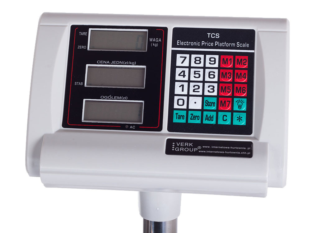 Platforminės svarstyklės su lcd ekranu, iki 300 kg, 40 x 50 cm
