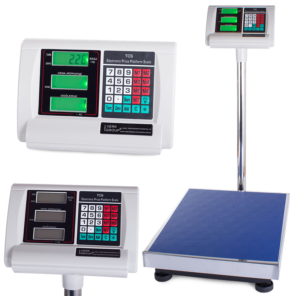 Platforminės svarstyklės su lcd ekranu, iki 300 kg, 40 x 50 cm