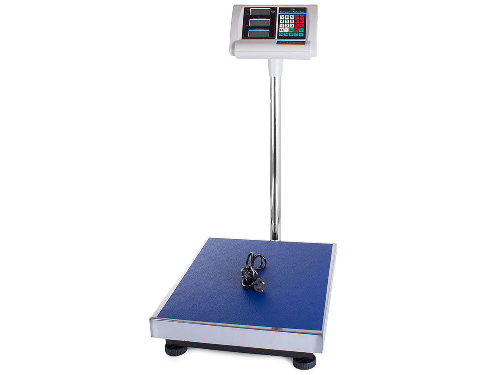 Platforminės svarstyklės su lcd ekranu, iki 300 kg, 40 x 50 cm