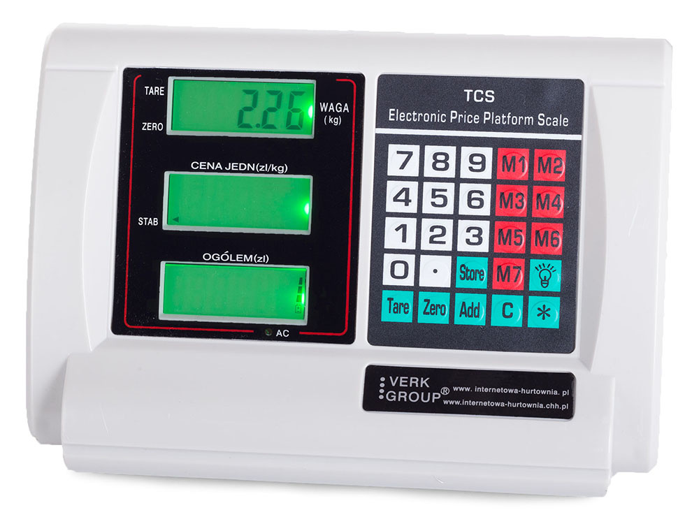 Platforminės svarstyklės su lcd ekranu, iki 300 kg, 40 x 50 cm