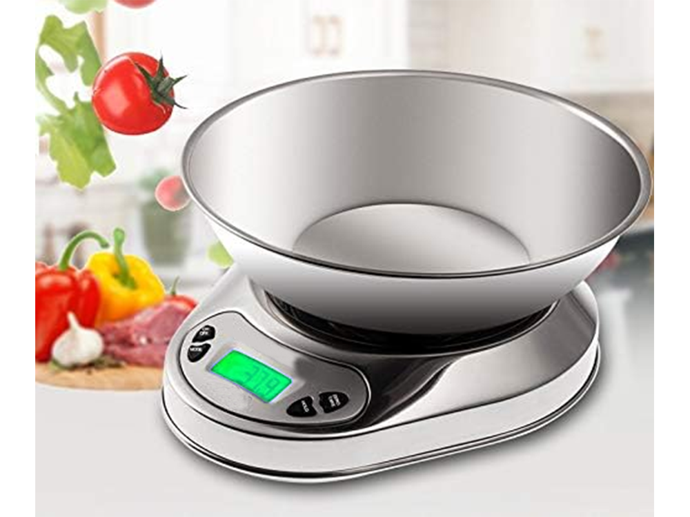 Elektroninės virtuvinės svarstyklės 5 kg/1 g talpa 1