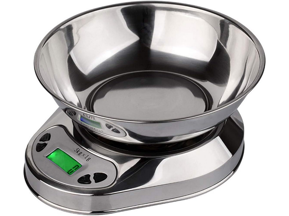 Elektroninės virtuvinės svarstyklės 5 kg/1 g talpa