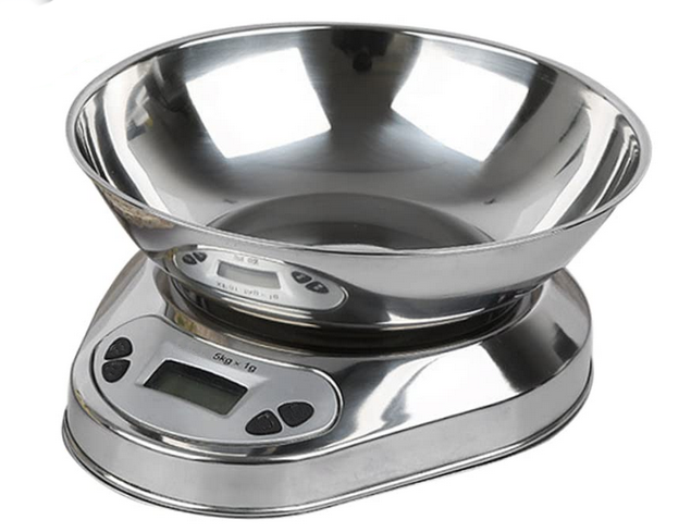Elektroninės virtuvinės svarstyklės 5 kg/1 g talpa