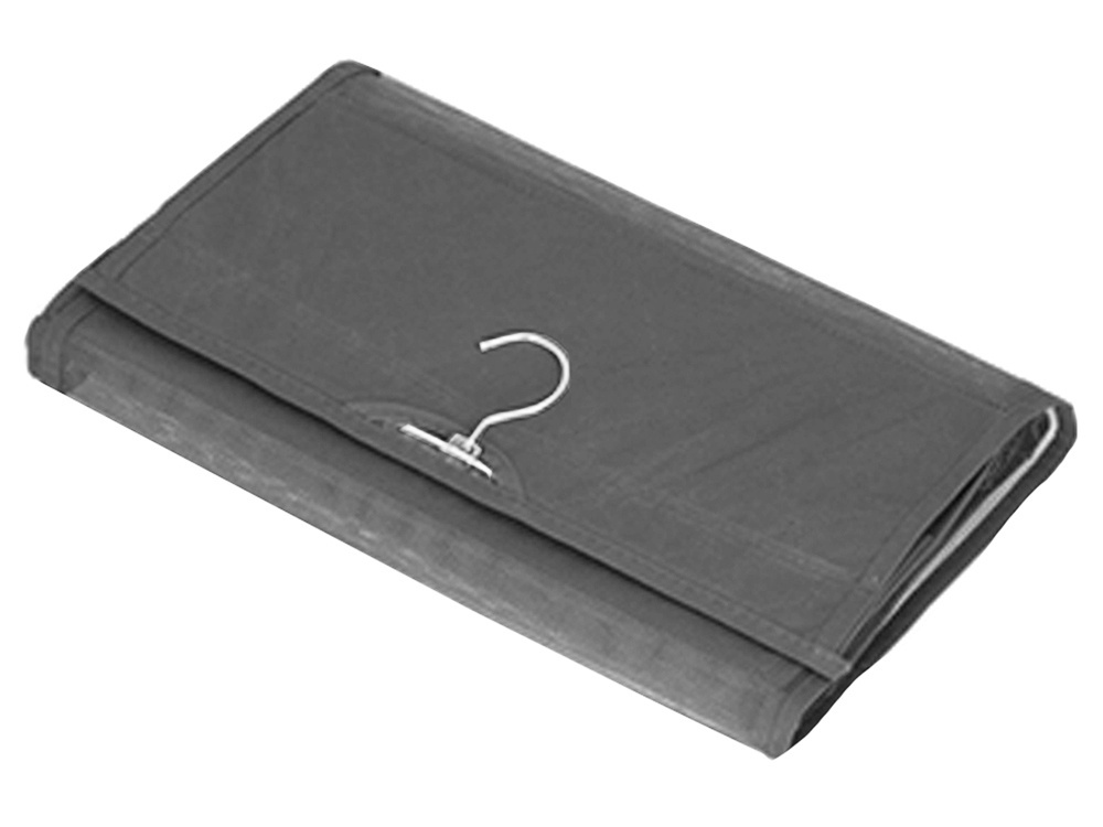 Pakabinamas pilkas drabužių ir aksesuarų organizatorius, 100x34 cm