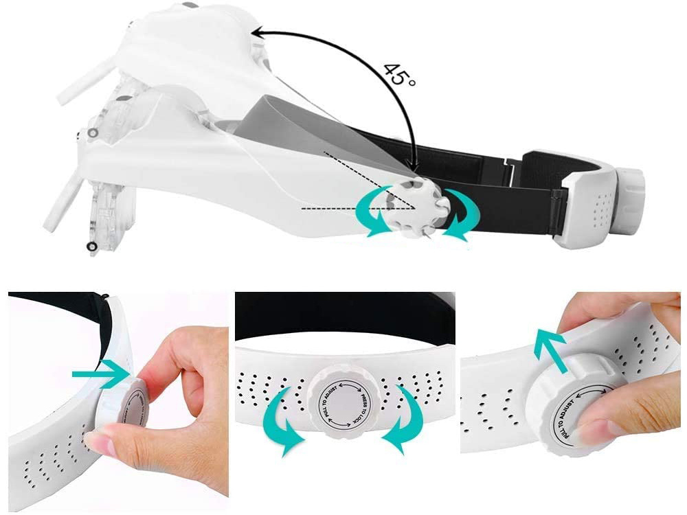 Didinamasis stiklas su 3 led, 11,5x