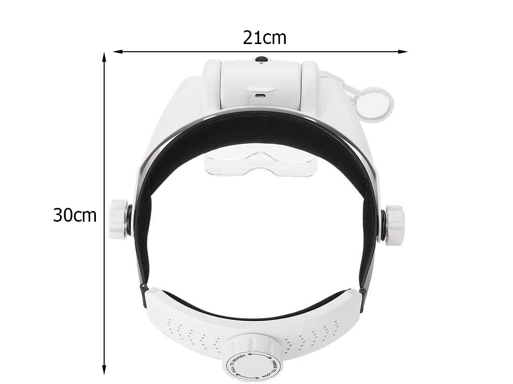 Didinamasis stiklas su 3 led, 11,5x