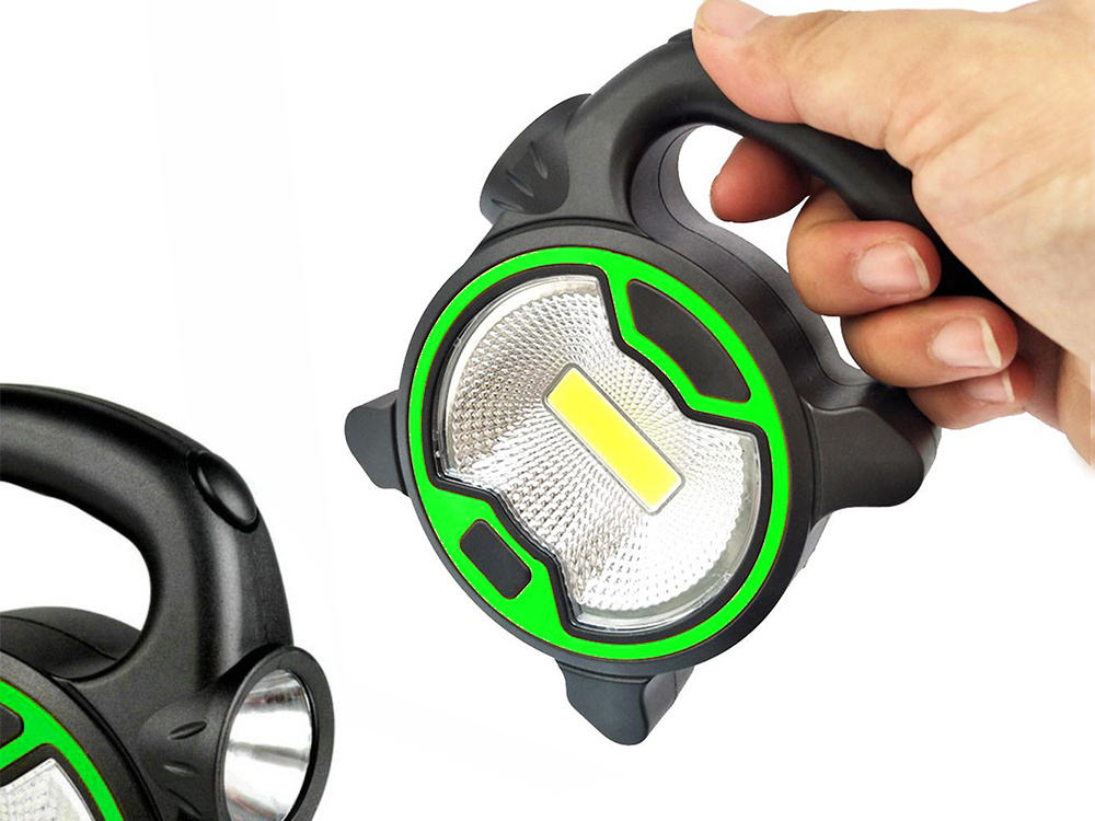 Daugiafunkcinė led dirbtuvių lempa su laikikliu, 13 cm