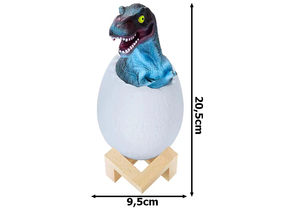 Naktinė lempa dinozauras tiranozauras rgb led