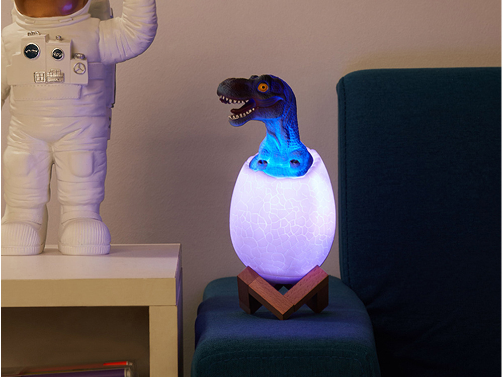 Naktinė lempa dinozauras tiranozauras rgb led