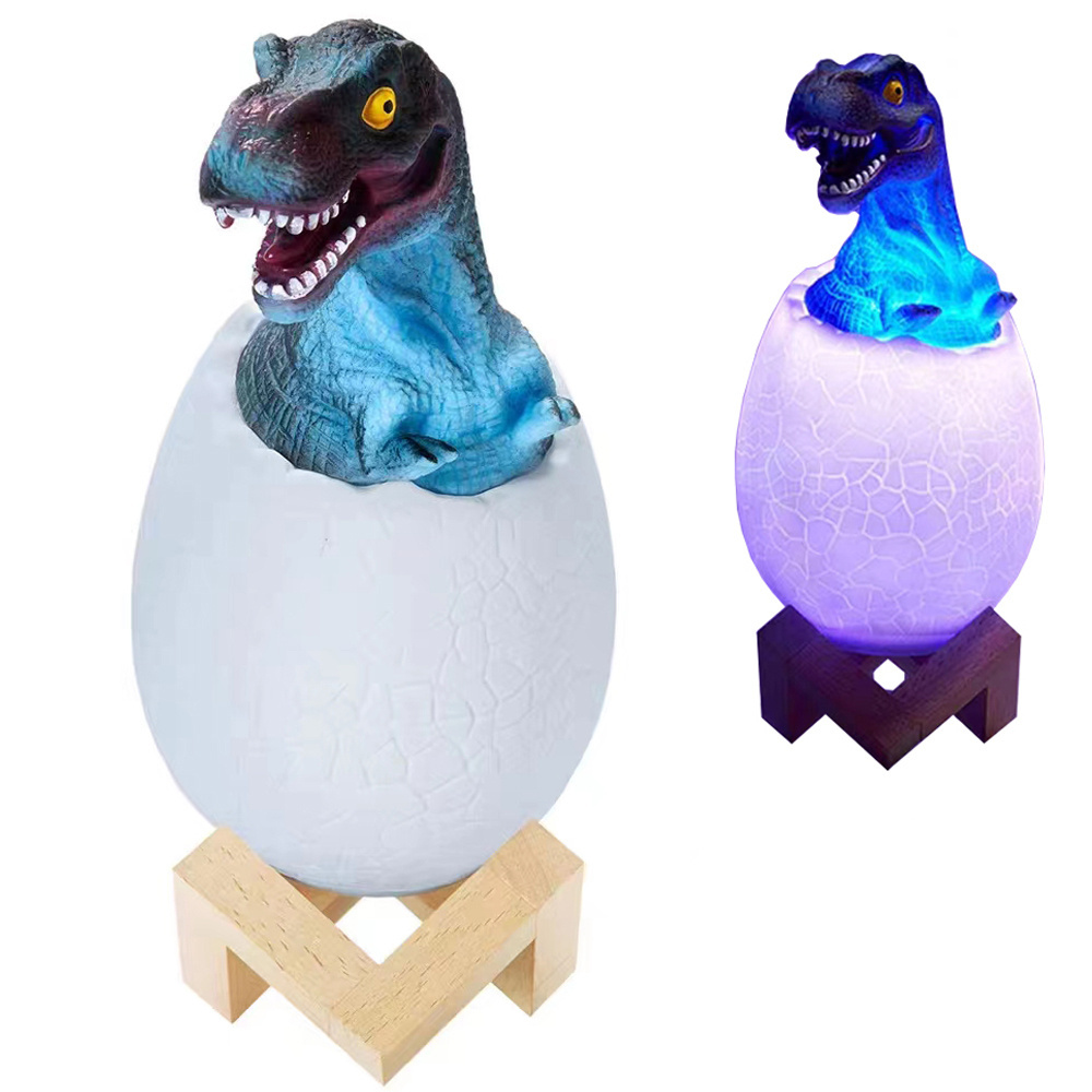 Naktinė lempa dinozauras tiranozauras rgb led