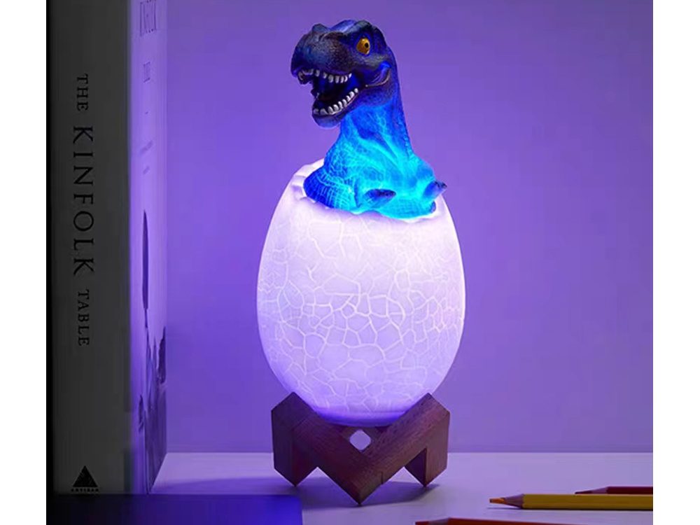 Naktinė lempa dinozauras tiranozauras rgb led