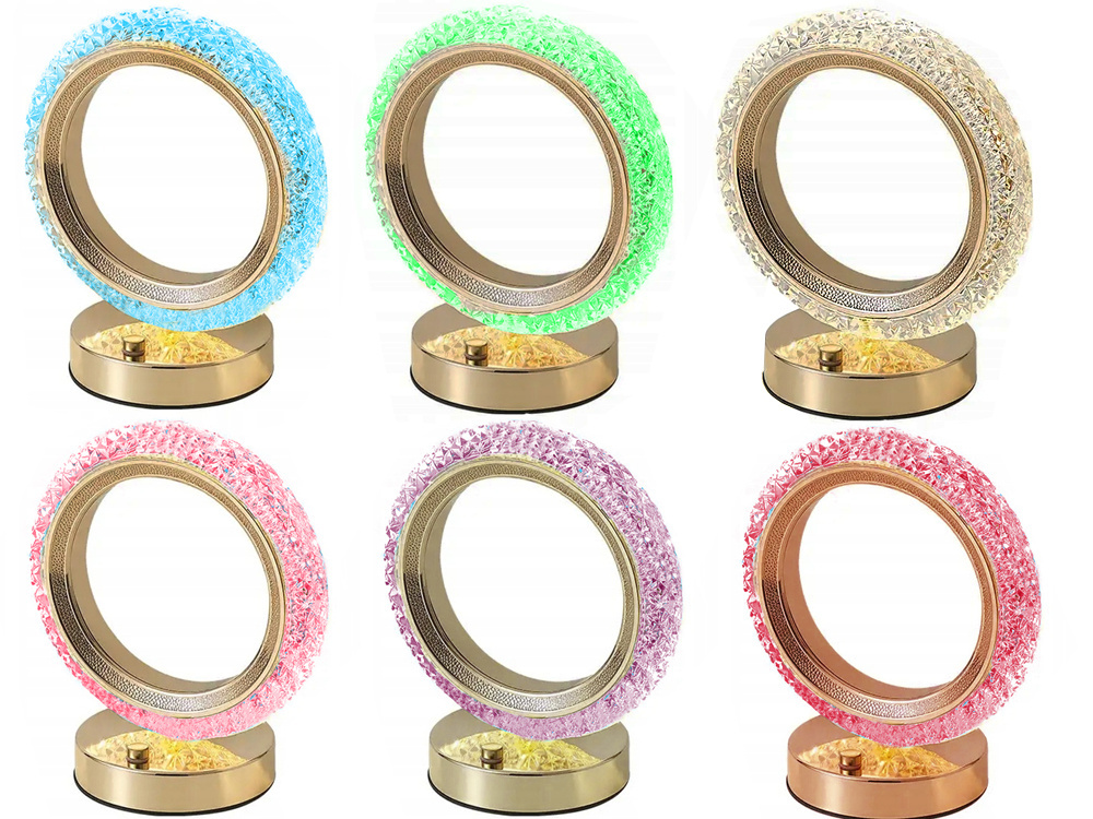 Stalinis naktinis šviestuvas su led rgb apšvietimu, 18 cm