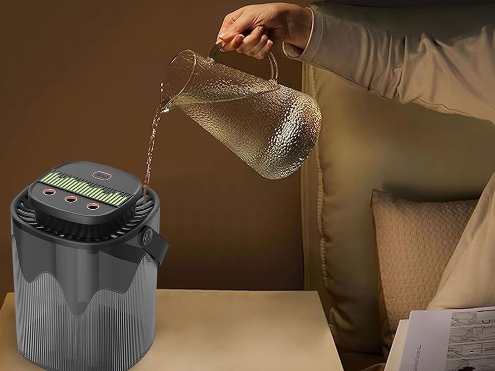 Oro drėkintuvas aromaterapijai su rgb apšvietimu, 3000 ml