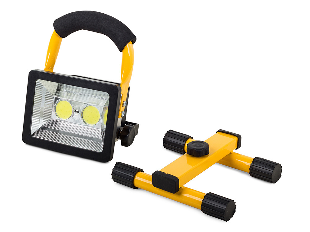 Nešiojamas halogeninis led prožektorius su akumuliatoriumi 30w