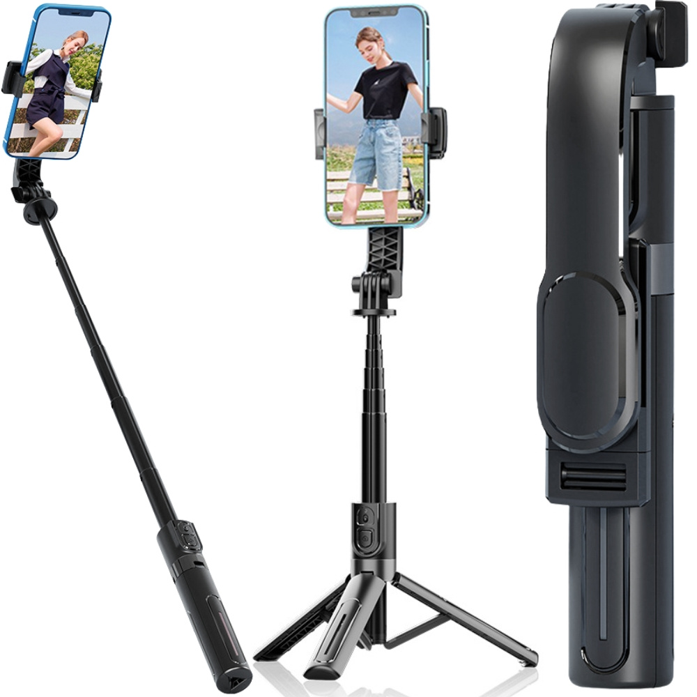 Asmenukių lazdas su trikoju ir bluetooth valdikliu, 90 cm