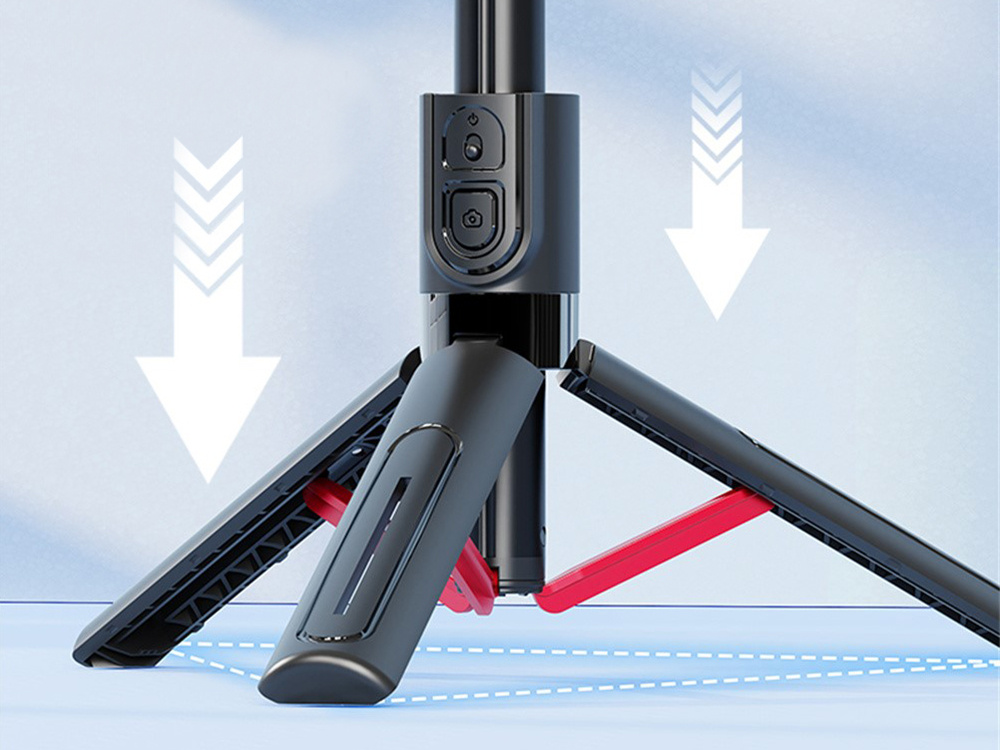 Asmenukių lazdas su trikoju ir bluetooth valdikliu, 90 cm 1