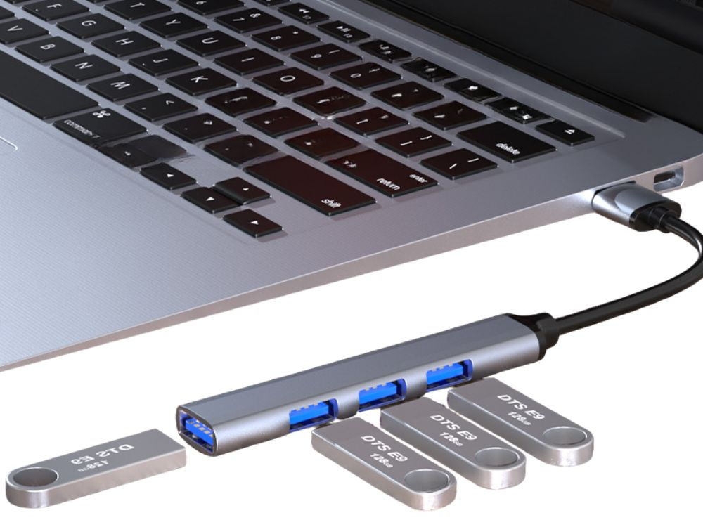 Usb skirstytuvas 3.0 su 4 prievadais