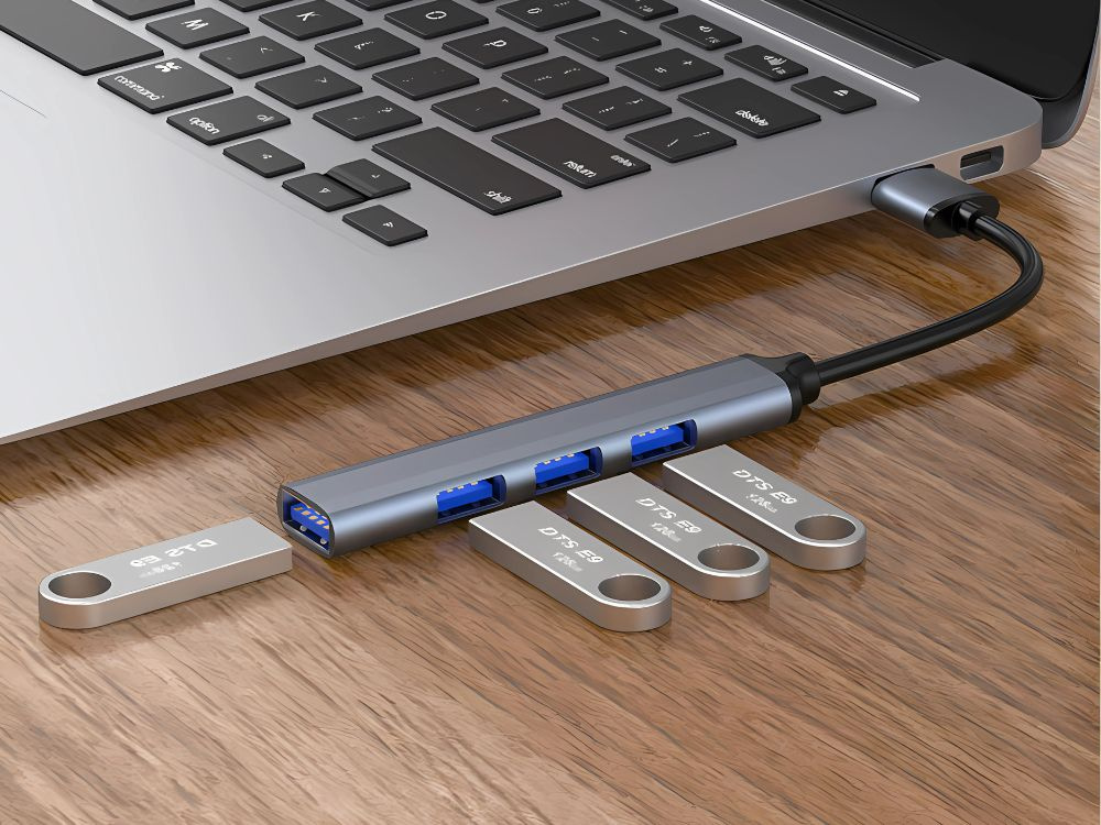 Usb skirstytuvas 3.0 su 4 prievadais