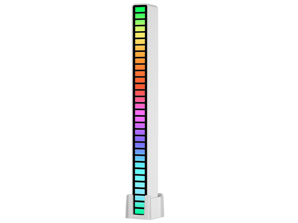 Led šviesos juosta su garso reakcija, rgb, 181x16x18 mm