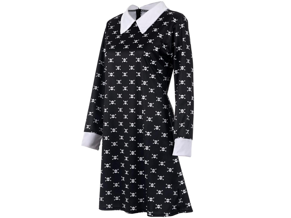 Vaikiškas wednesday addams kostiumas 125 cm