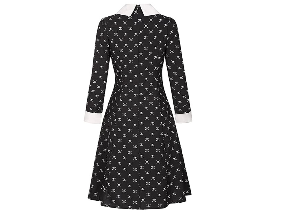 Vaikiškas wednesday addams kostiumas 125 cm