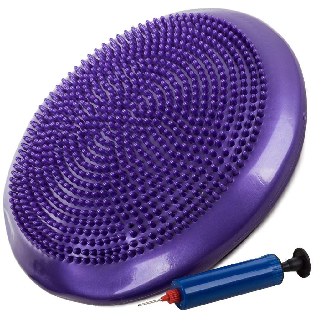 Sensomotorinė pagalvė su pompa, 32 cm, violetinė