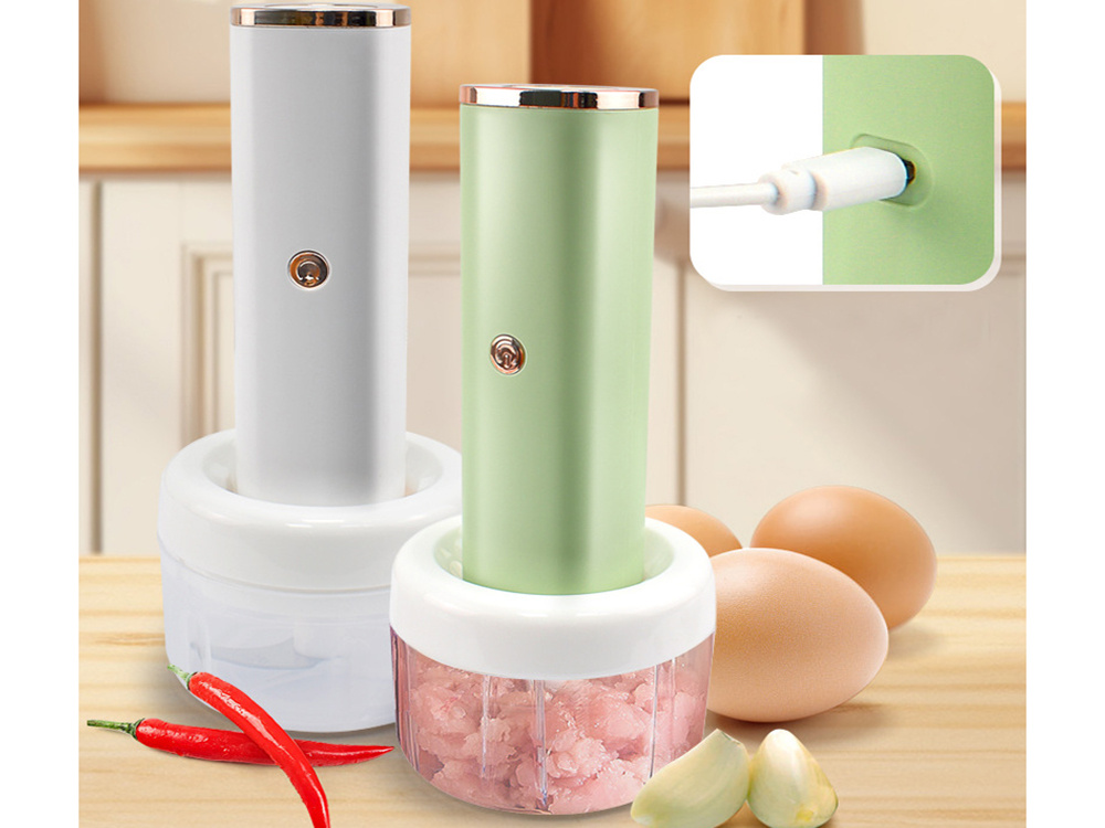 Elektrinis maisto smulkintuvas su usb įkrovimu, 30w, 200 ml 2