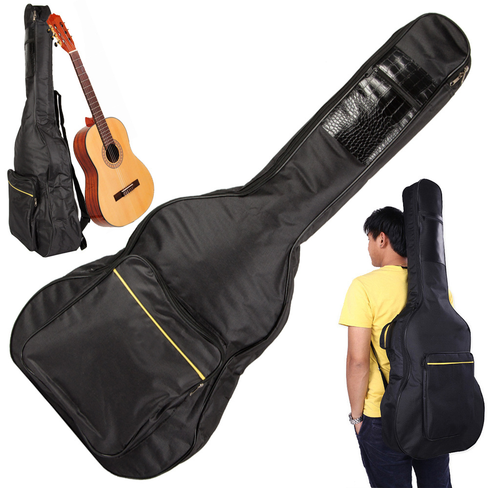 Klasikinės akustinės gitaros dėklas su reguliuojamomis petnešomis