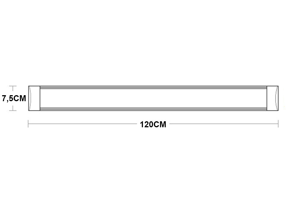 Led šviestuvas 120cm 28w