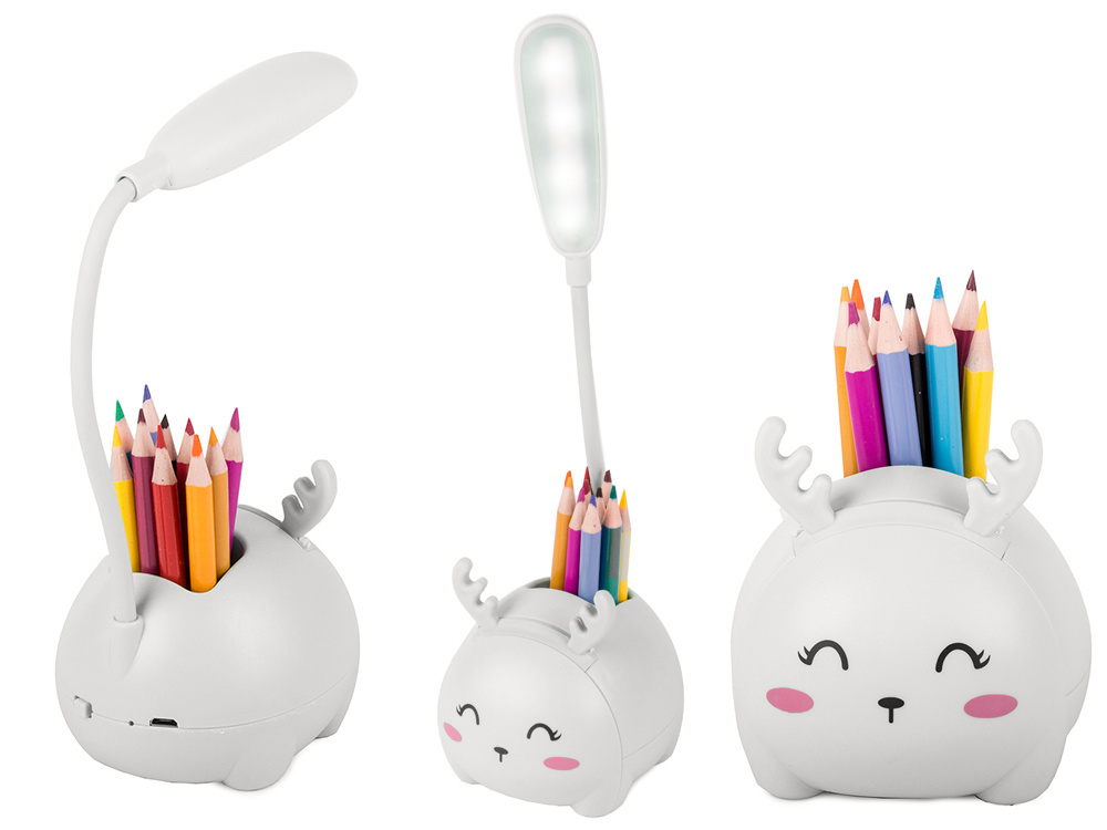 Vaikiška naktinė led lempa su usb ir stovu