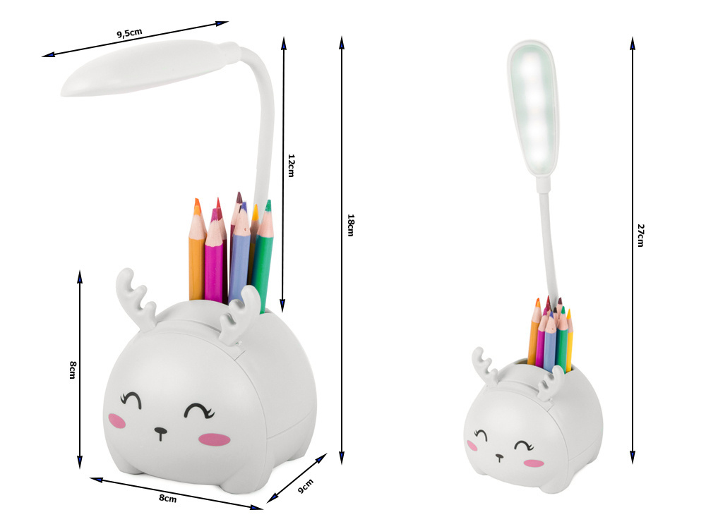 Vaikiška naktinė led lempa su usb ir stovu