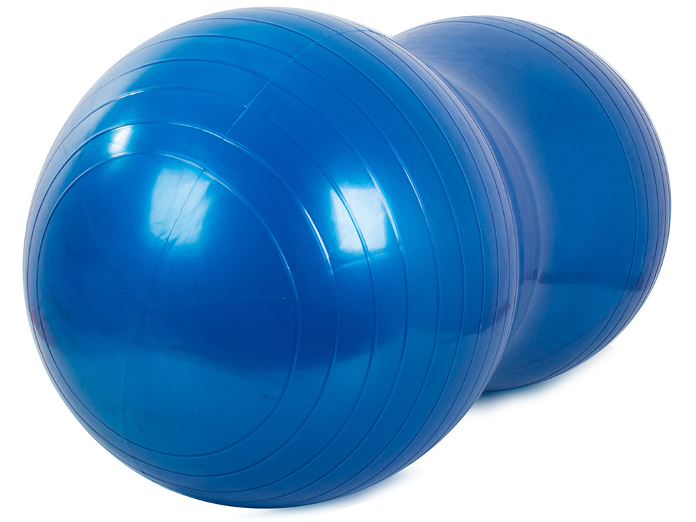 Gimnastikos kamuolys su pompa, 40 cm, mėlynas