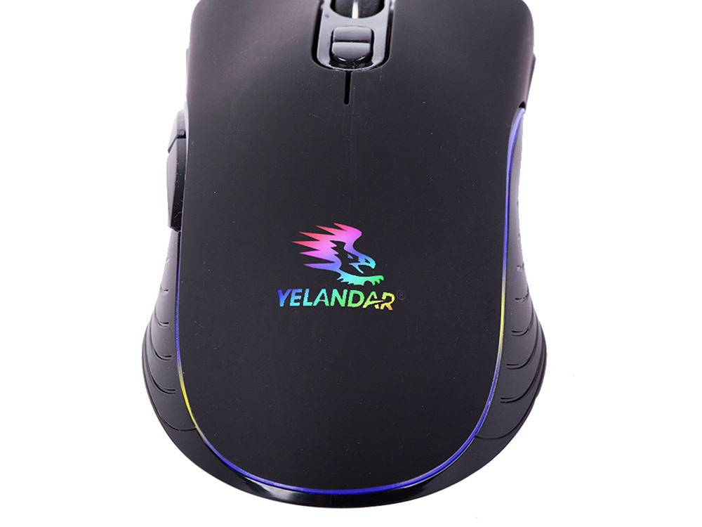 Optinė pelė su rgb apšvietimu, 12,5 cm