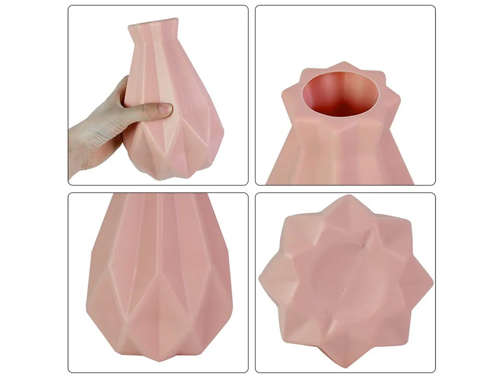 Plastikinė vaza gėlėms, 20 cm