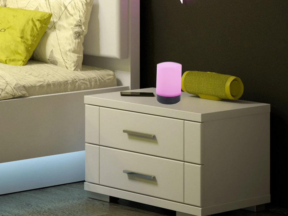 Naktinė led lempa ry-1818 su rgb apšvietimu, 12x7,5 cm, usb