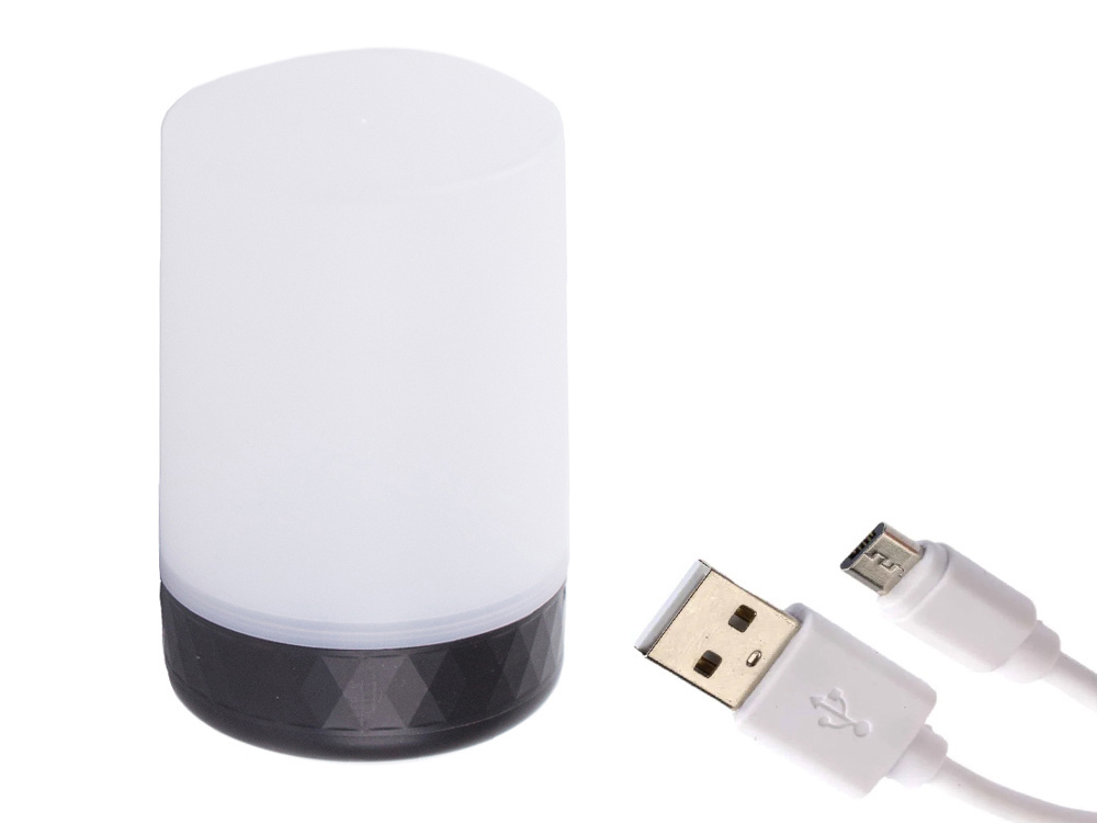 Naktinė led lempa ry-1818 su rgb apšvietimu, 12x7,5 cm, usb