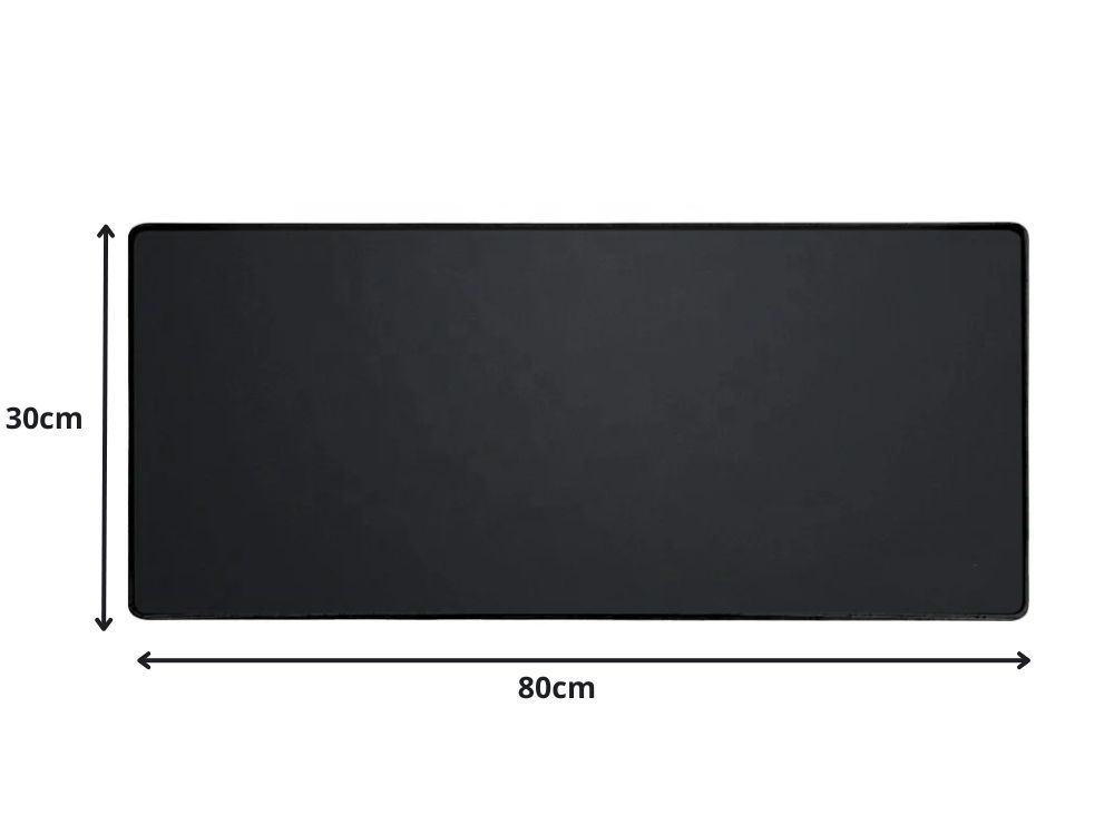 Žaidimų kilimėlis pelėms ir klaviatūrai xl 80x30 cm, juodas
