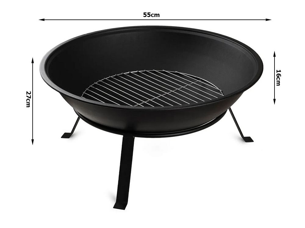 Lauko židinys su stovu ir grotelėmis, 55 cm 1